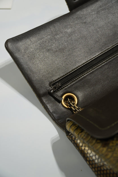 Chanel Limited Gold Python 226 Classic Reissue 2.55 Flap Bag