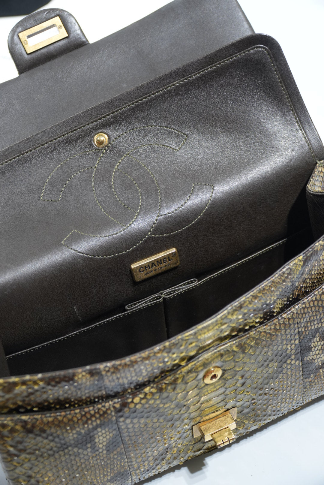 Chanel Limited Gold Python 226 Classic Reissue 2.55 Flap Bag