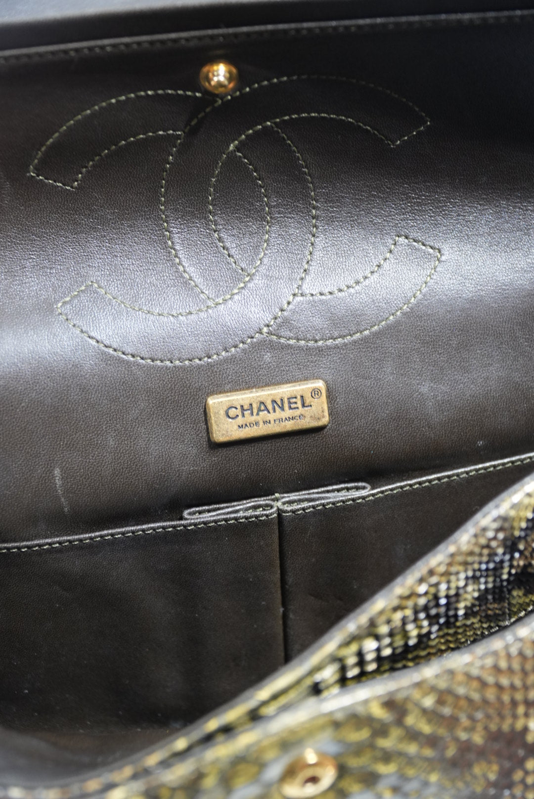 Chanel Limited Gold Python 226 Classic Reissue 2.55 Flap Bag