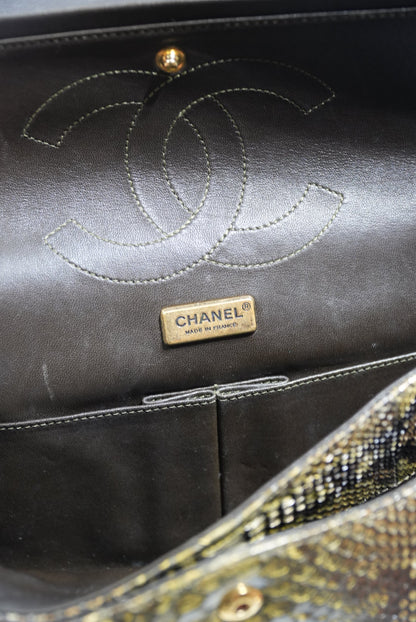Chanel Limited Gold Python 226 Classic Reissue 2.55 Flap Bag