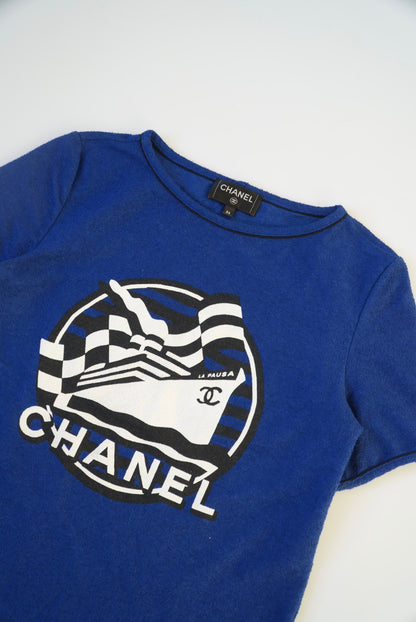 Chanel 19C Cruise La Pusa Blue T-Shirt