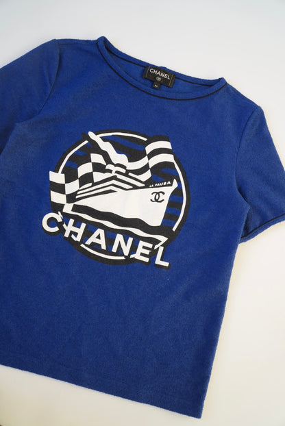 Chanel 19C Cruise La Pusa Blue T-Shirt