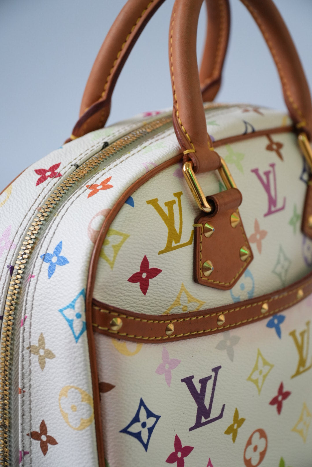 Louis Vuitton Murakami White Monogram Multicolor Trouville