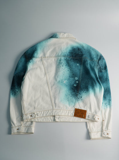 Louis Vuitton Starry Sky Gradient Splash-Ink Denim Jacket