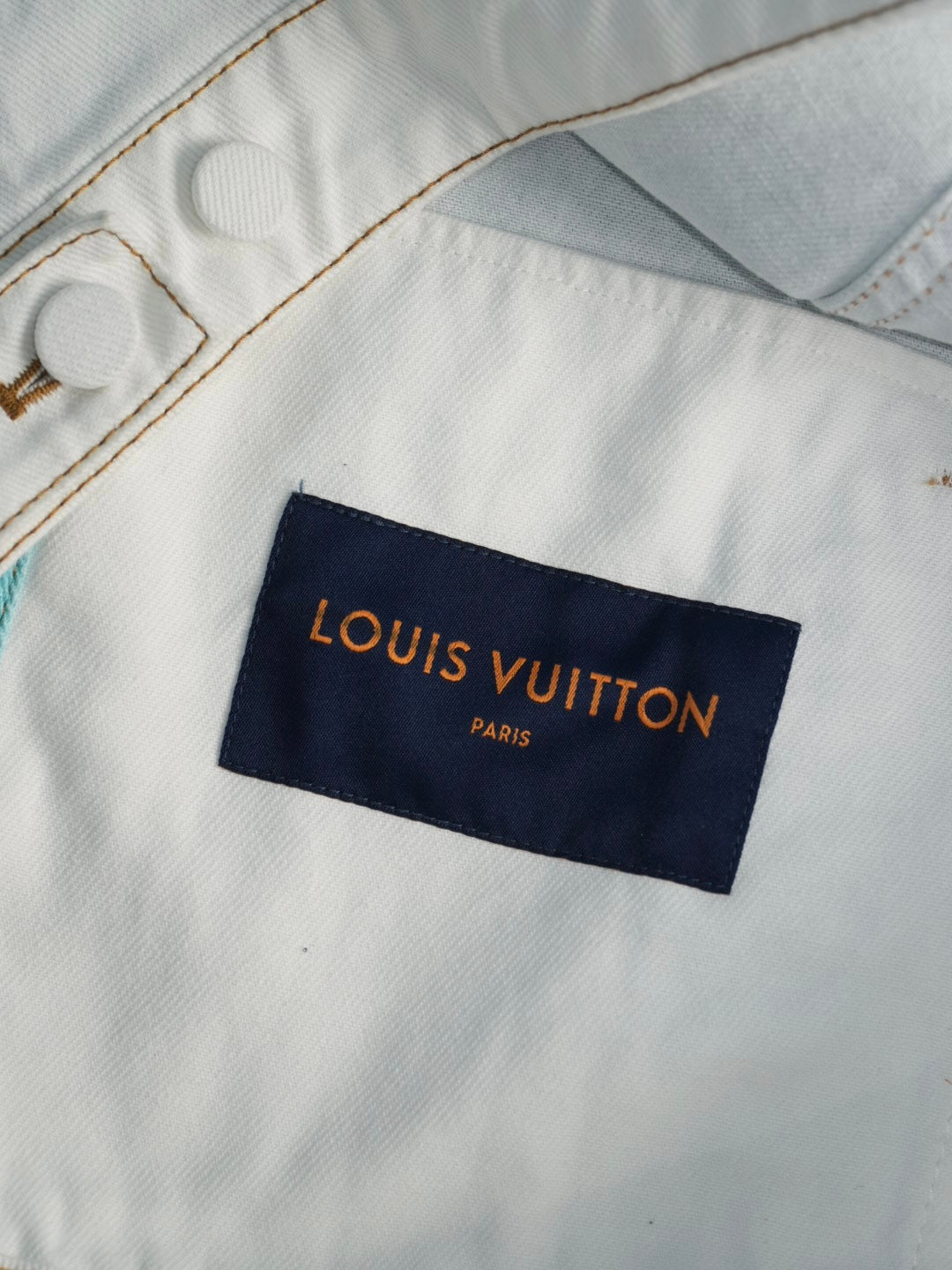 Louis Vuitton Starry Sky Gradient Splash-Ink Denim Jacket
