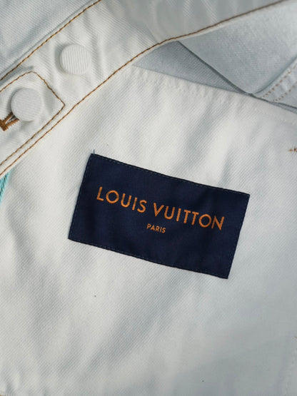 Louis Vuitton Starry Sky Gradient Splash-Ink Denim Jacket