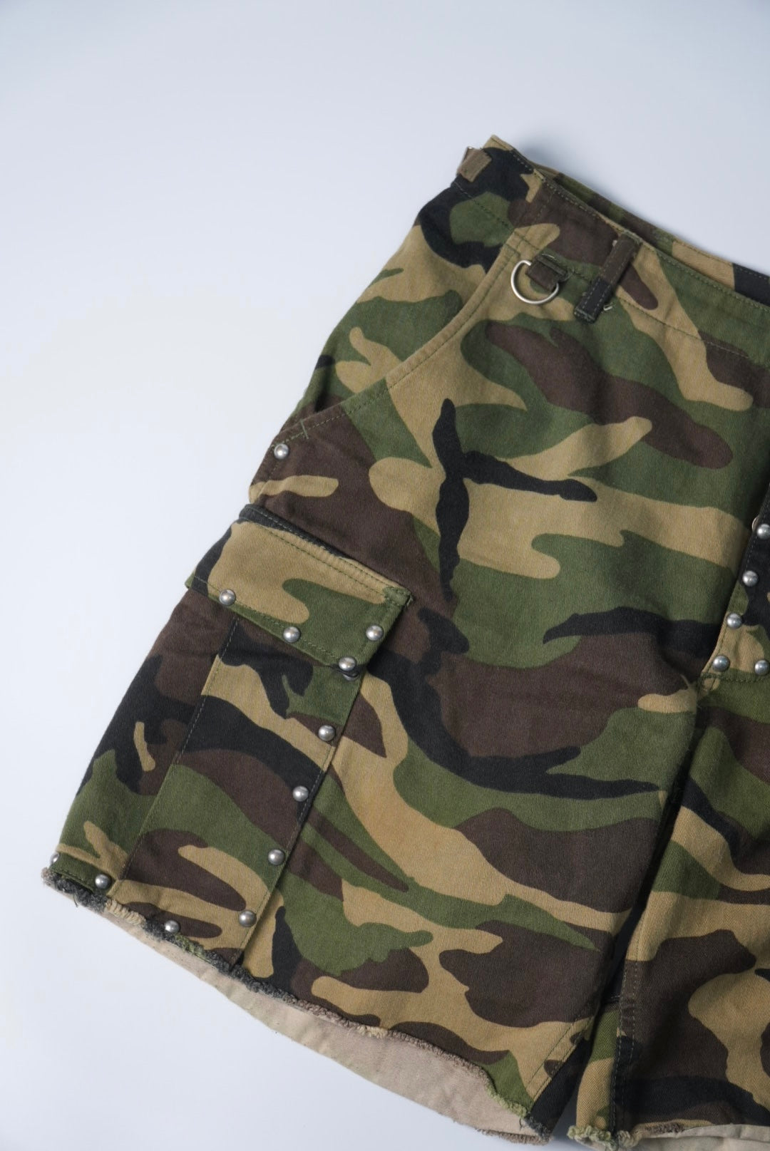 Saint Laurent SS16 Studded Camo Shorts