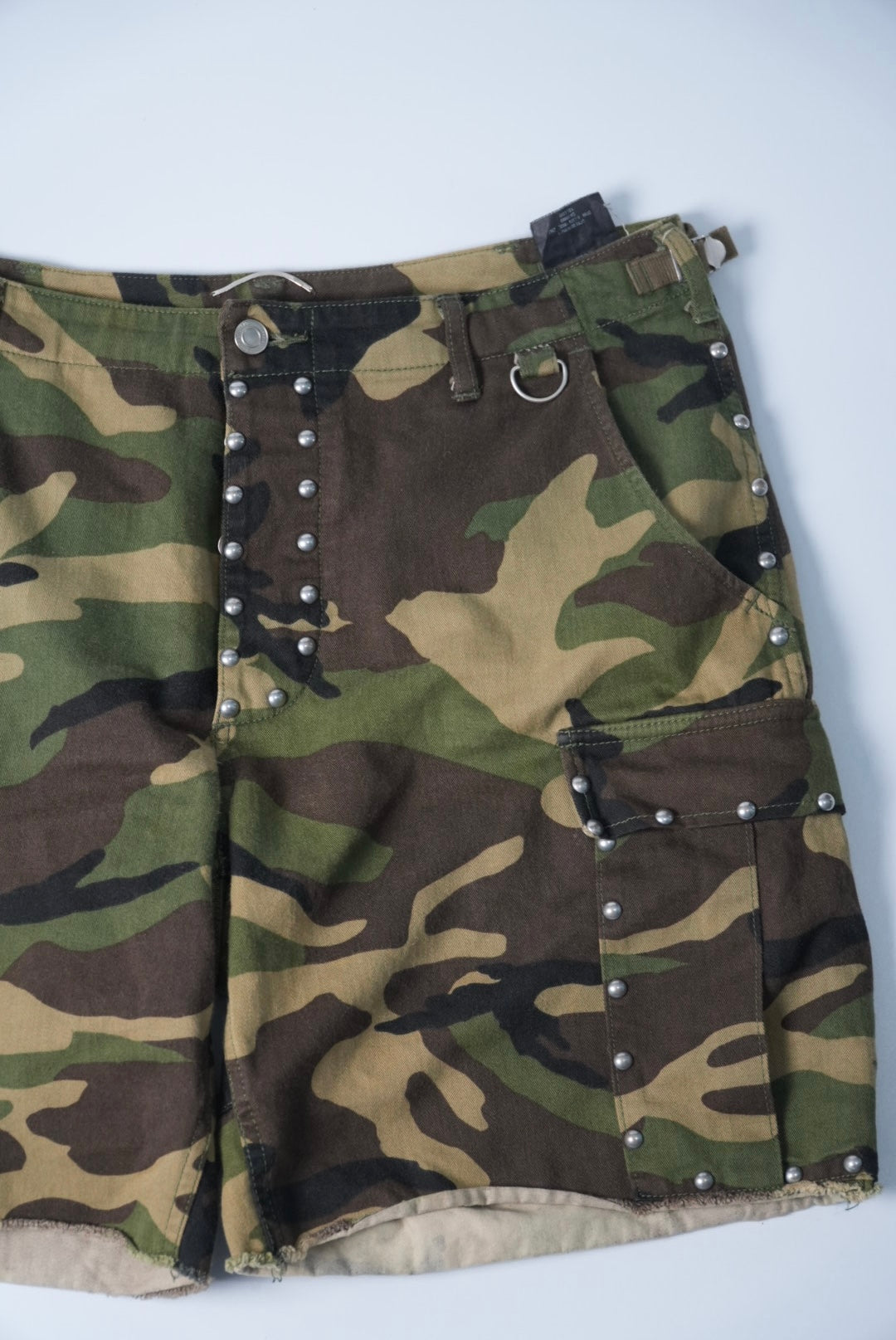 Saint Laurent SS16 Studded Camo Shorts