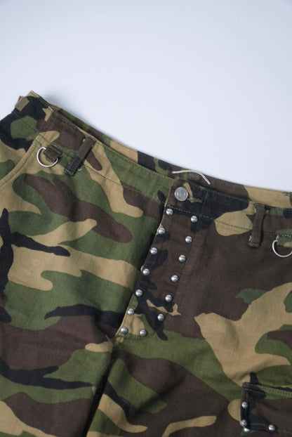 Saint Laurent SS16 Studded Camo Shorts