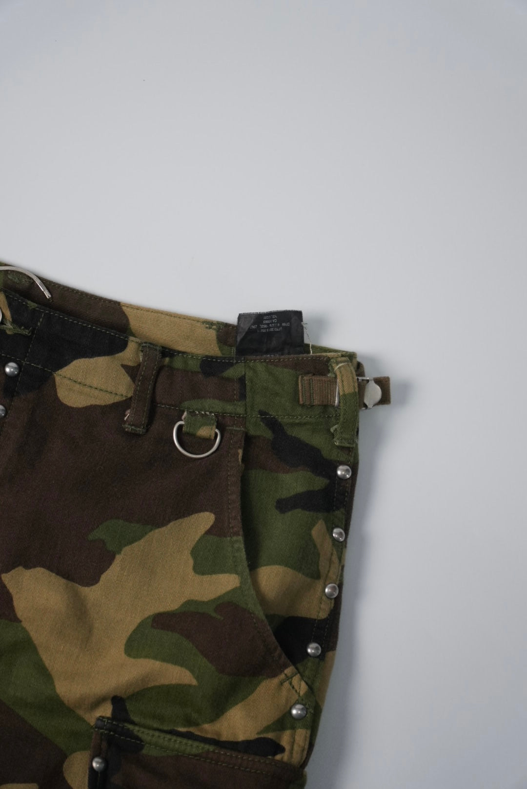 Saint Laurent SS16 Studded Camo Shorts