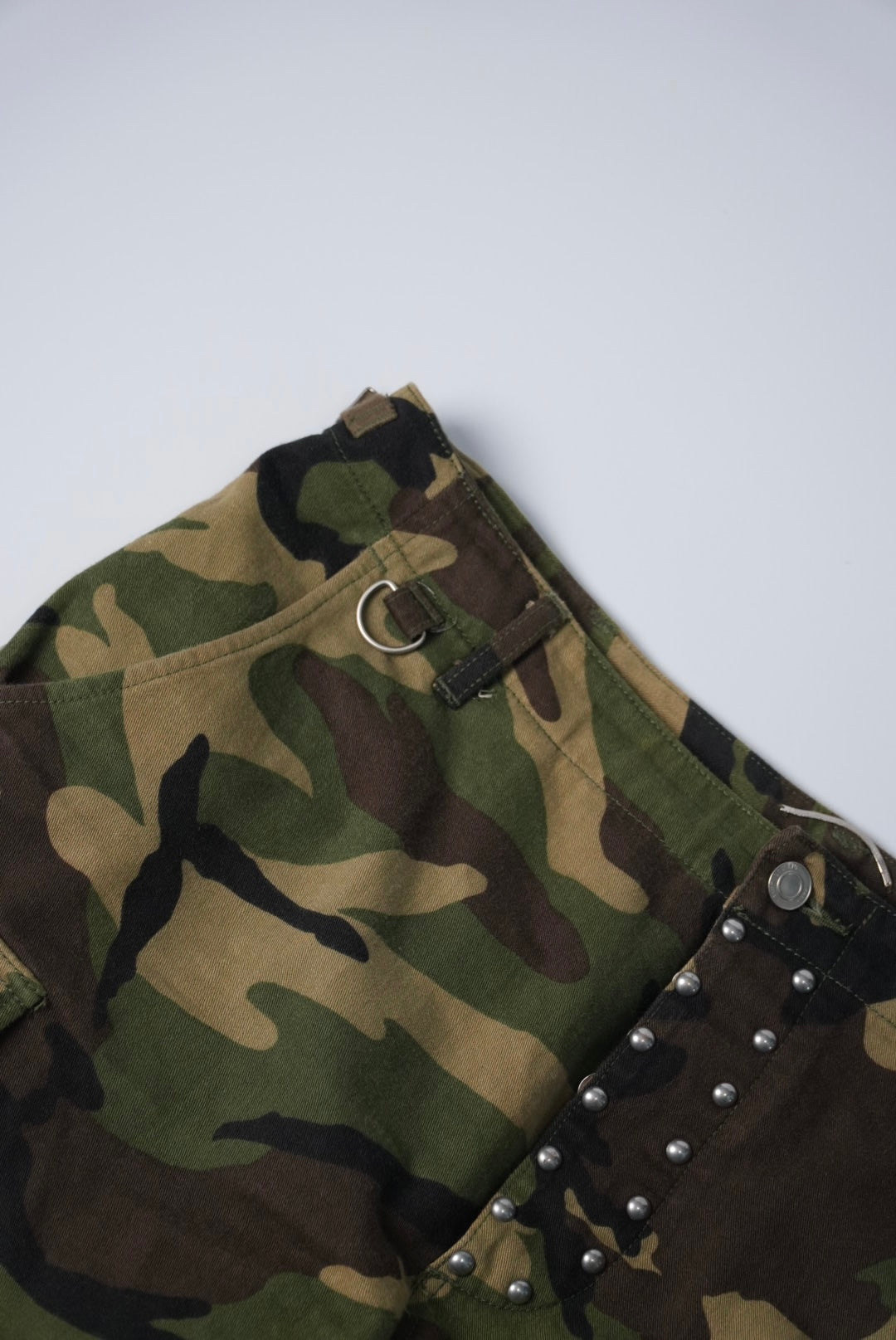Saint Laurent SS16 Studded Camo Shorts