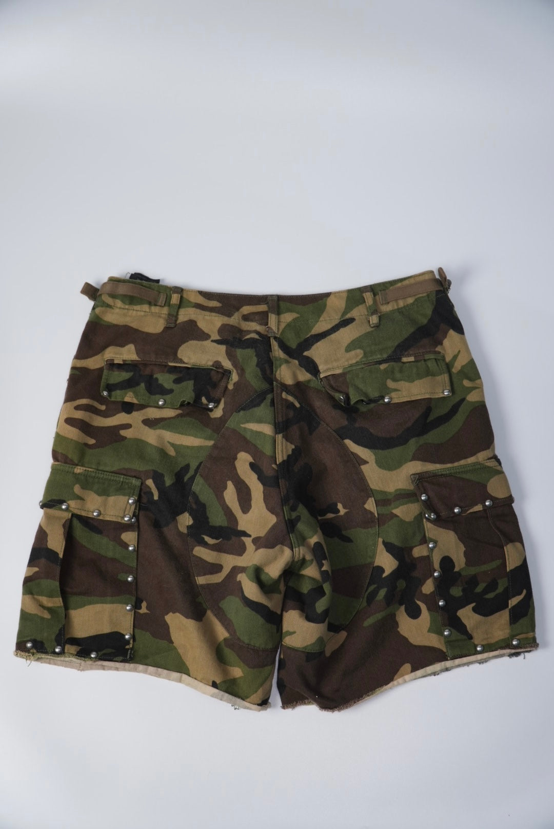 Saint Laurent SS16 Studded Camo Shorts
