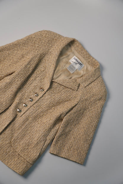 Chanel Beige Tweed Jacket