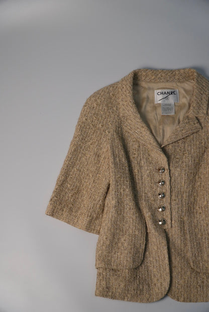 Chanel Beige Tweed Jacket