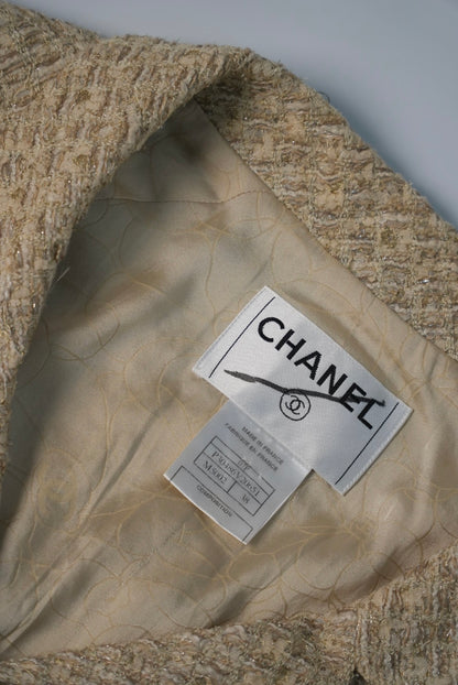 Chanel Beige Tweed Jacket