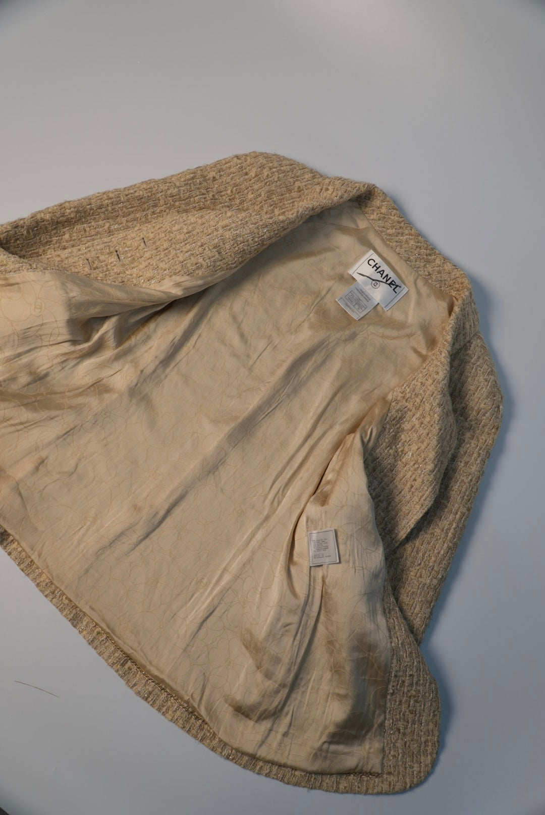 Chanel Beige Tweed Jacket