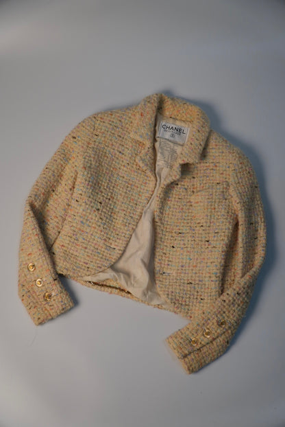 Chanel Boutique La Petite Veste Noire Tweed Jacket