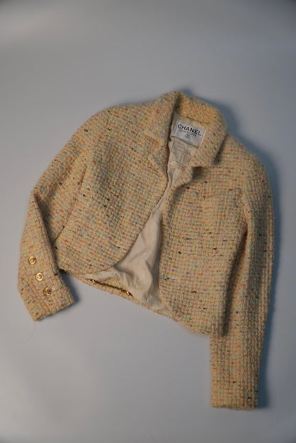 Chanel Boutique La Petite Veste Noire Tweed Jacket