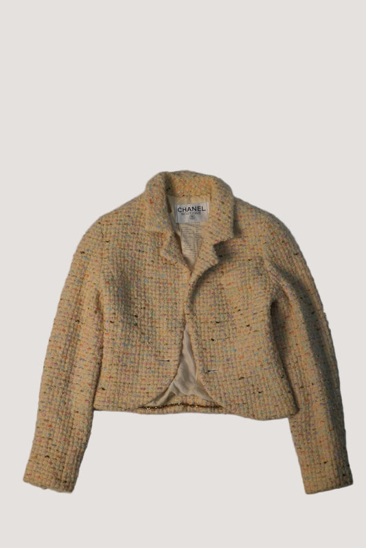 Chanel Boutique La Petite Veste Noire Tweed Jacket