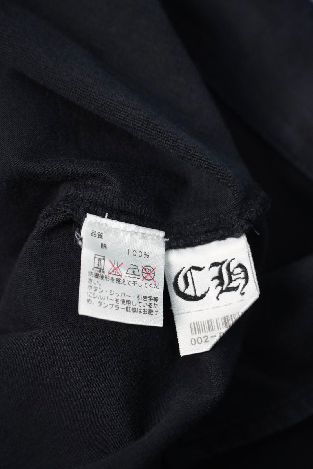 Chrome Hearts Silver Button Tonal Horseshoe Logo Polo Shirt