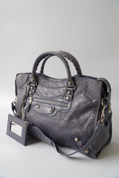 2000’s Purple Gray Balenciaga Giant 21 City Bag