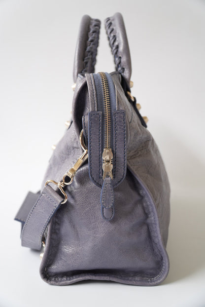 2000’s Purple Gray Balenciaga Giant 21 City Bag