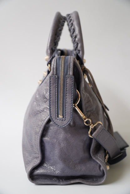 2000’s Purple Gray Balenciaga Giant 21 City Bag