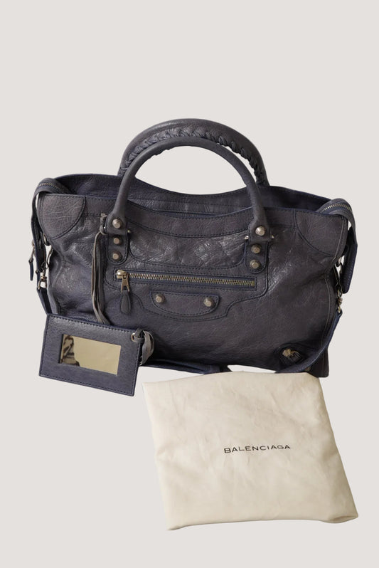 2000’s Purple Gray Balenciaga Giant 21 City Bag