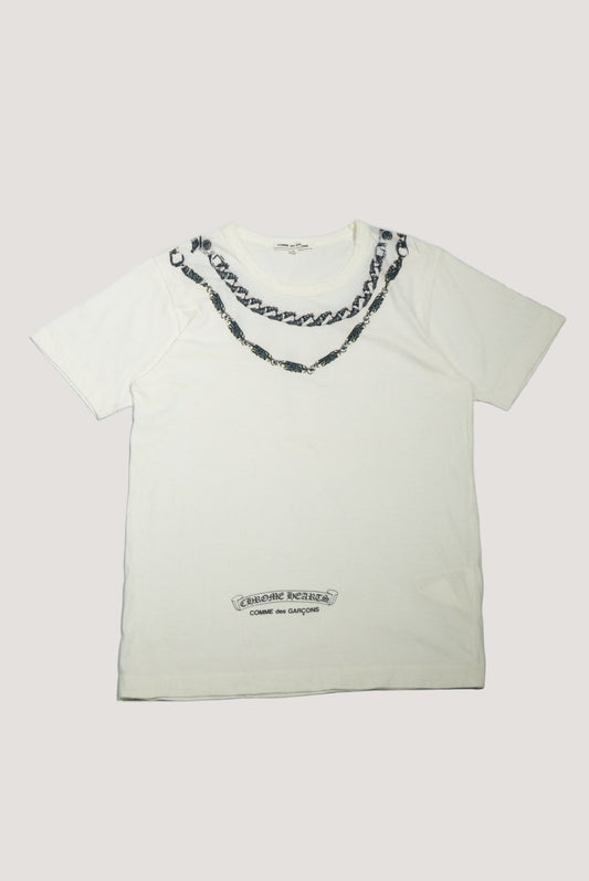 Comme des Garcons x Chrome Hearts Cross Chain Necklace Tee