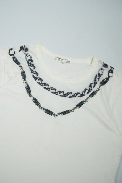 Comme des Garcons x Chrome Hearts Cross Chain Necklace Tee
