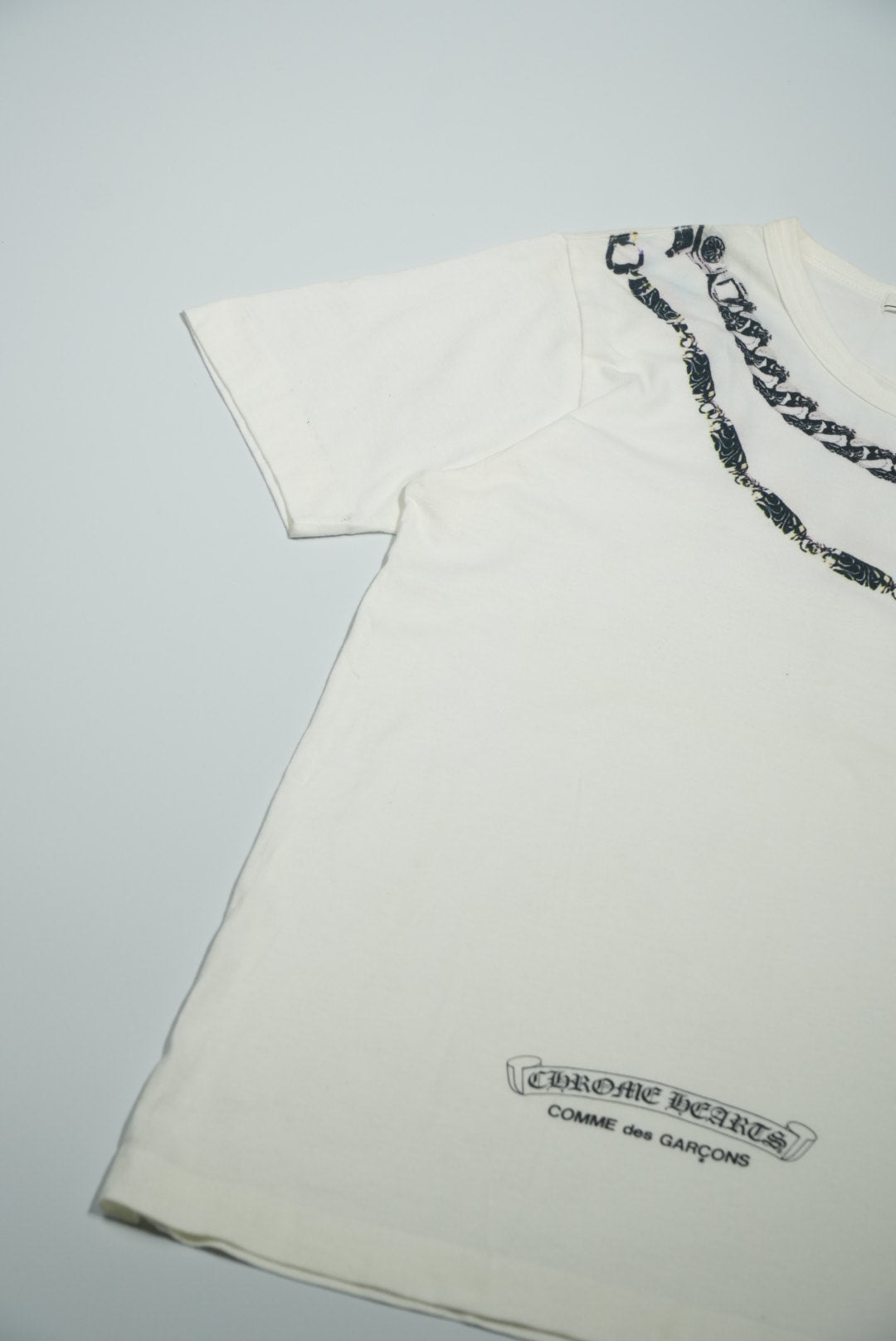 Comme des Garcons x Chrome Hearts Cross Chain Necklace Tee