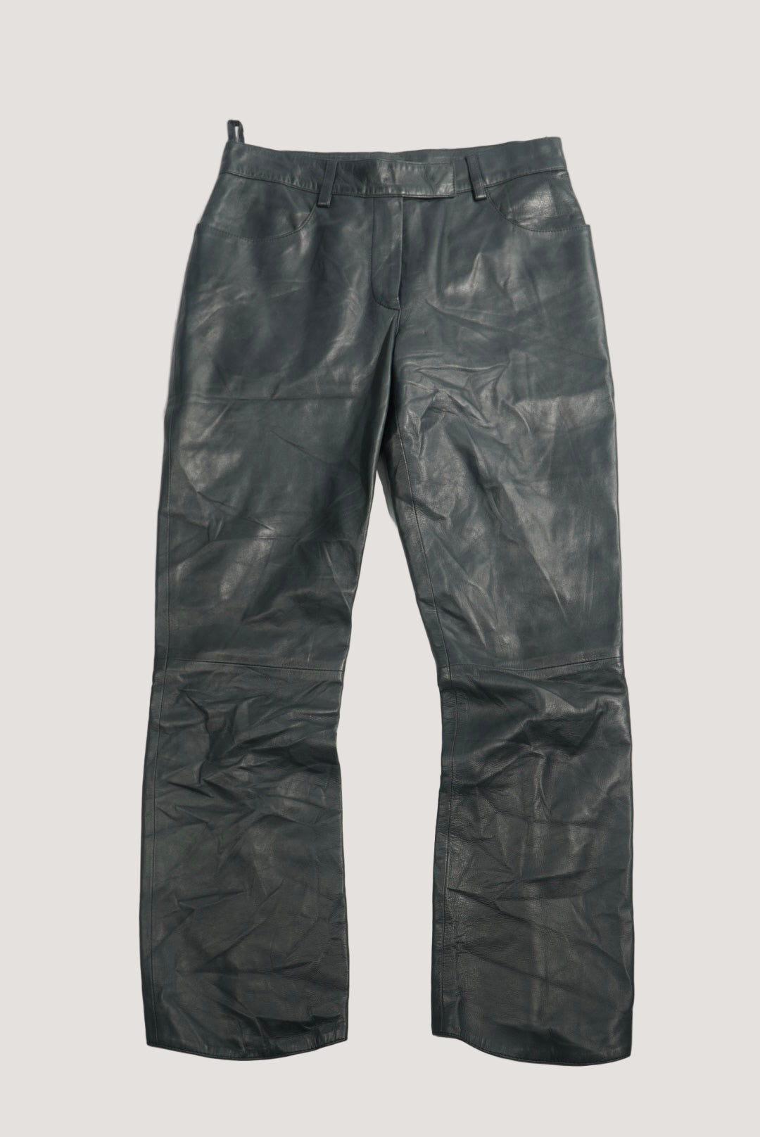 Prada 90s Black Leather Pants