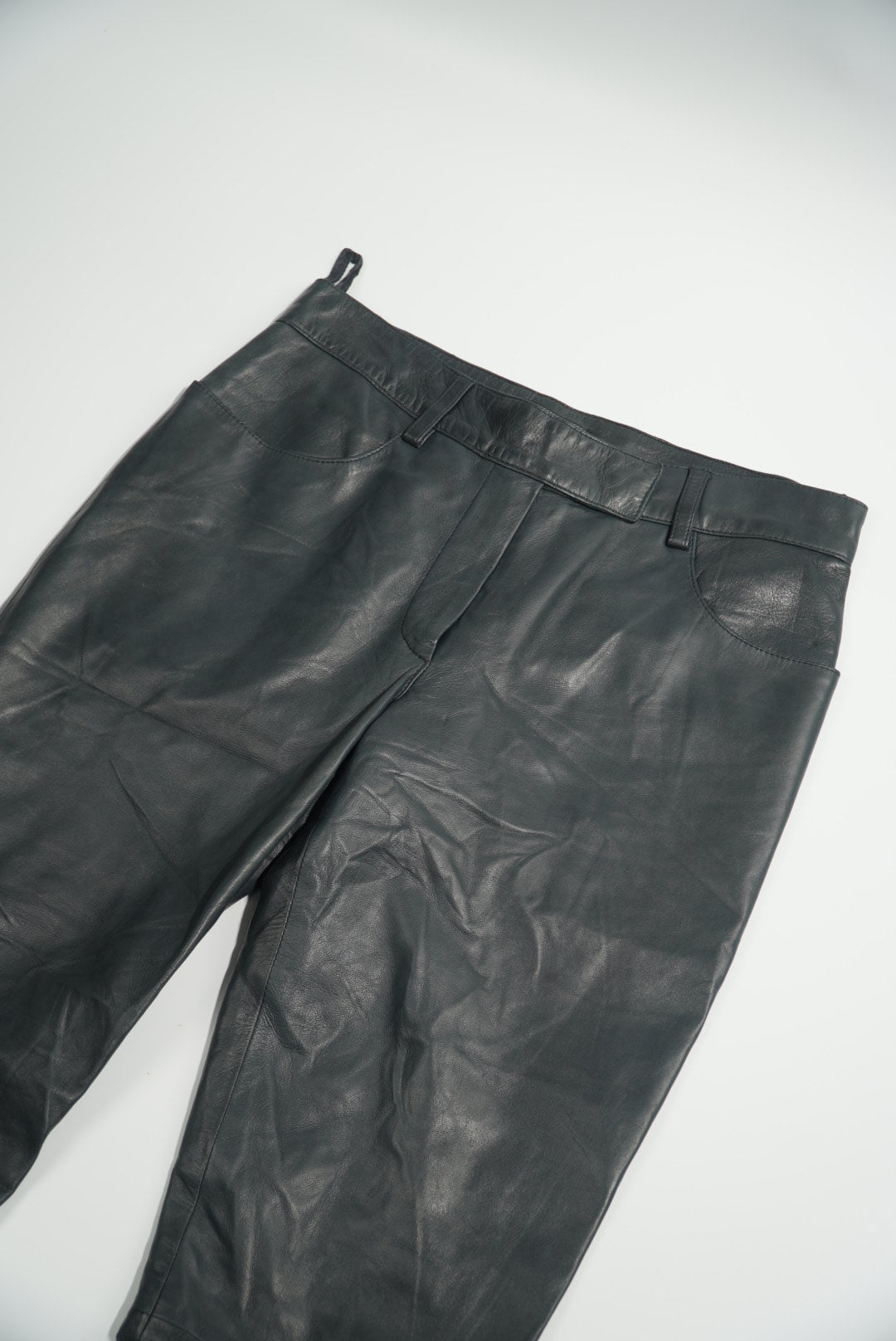 Prada 90s Black Leather Pants