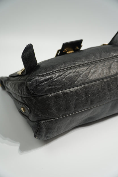 Fendi Multi Pocket Bag in Black Leather