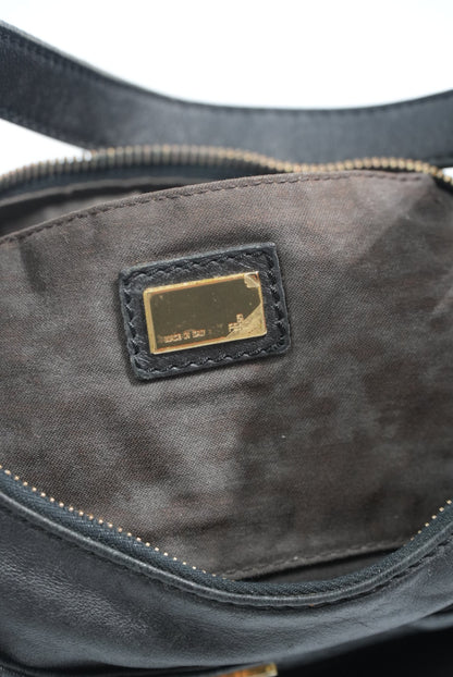Fendi Multi Pocket Bag in Black Leather