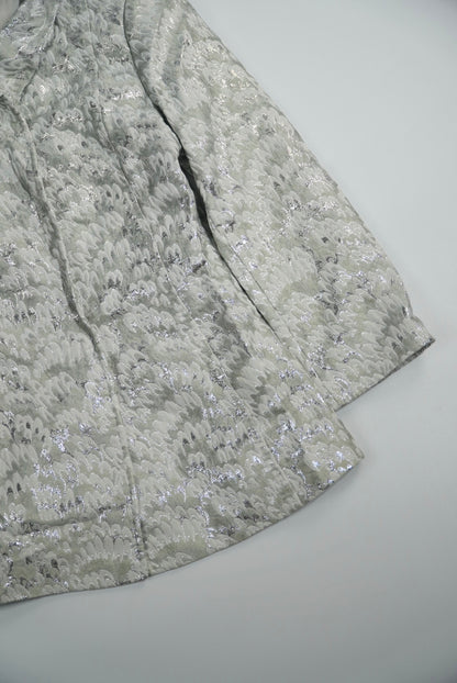 Dolce & Gabbana Silver Rabbit Skin Jacket