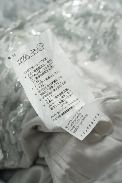 Dolce & Gabbana Silver Rabbit Skin Jacket