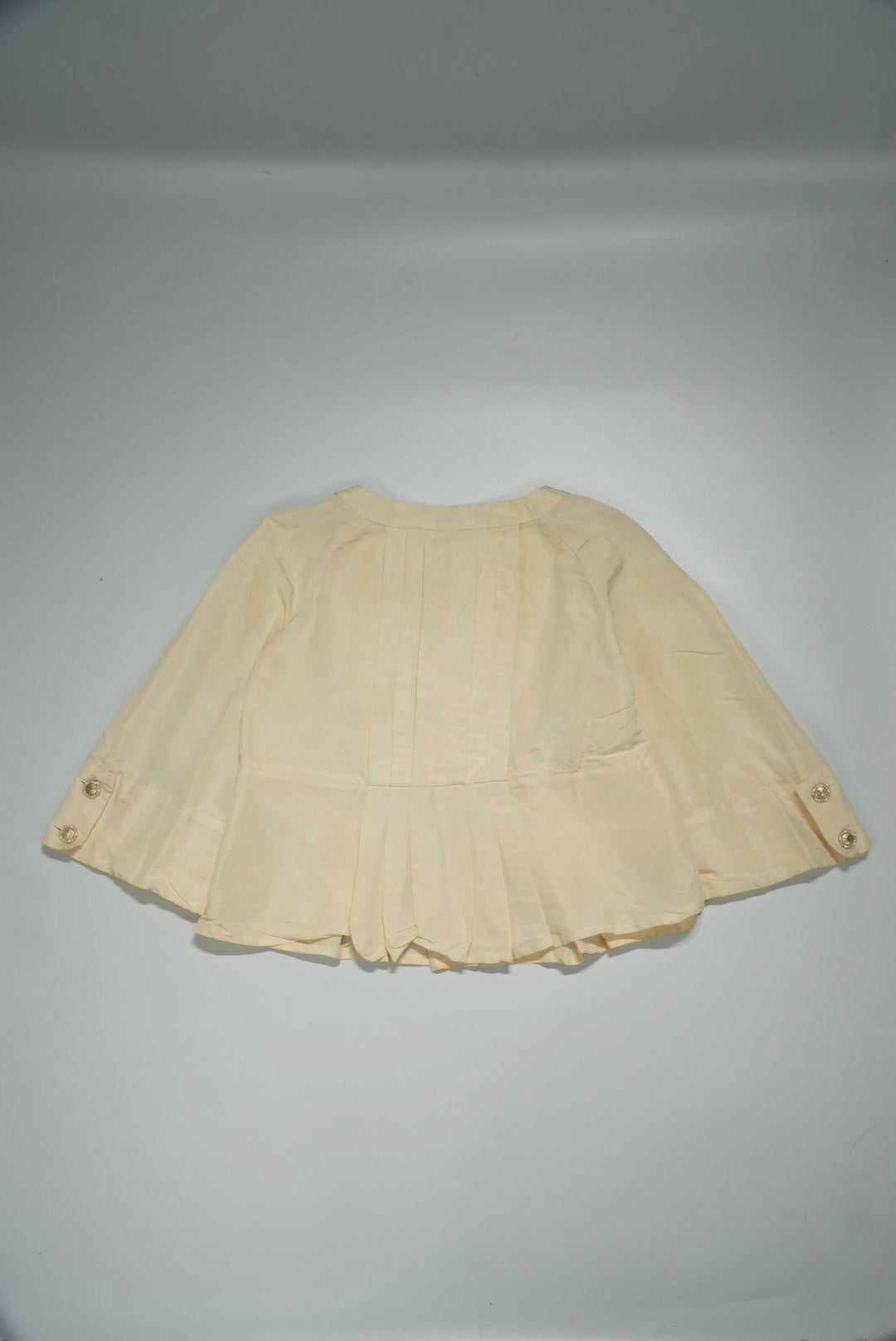 Chanel Beige Collarless Jacket