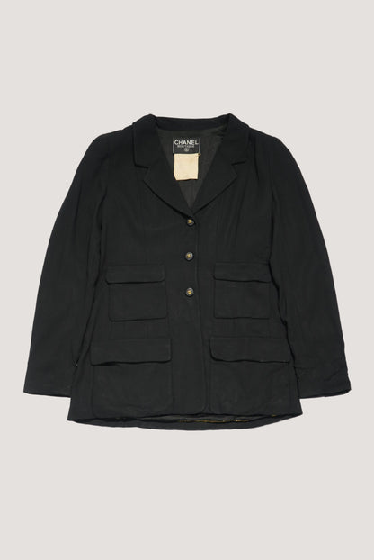 Chanel 95P CC Mark Logo Blazer Jacket