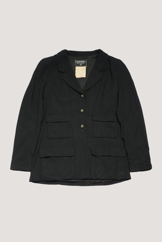 Chanel 95P CC Mark Logo Blazer Jacket