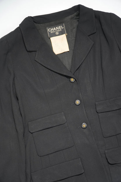 Chanel 95P CC Mark Logo Blazer Jacket