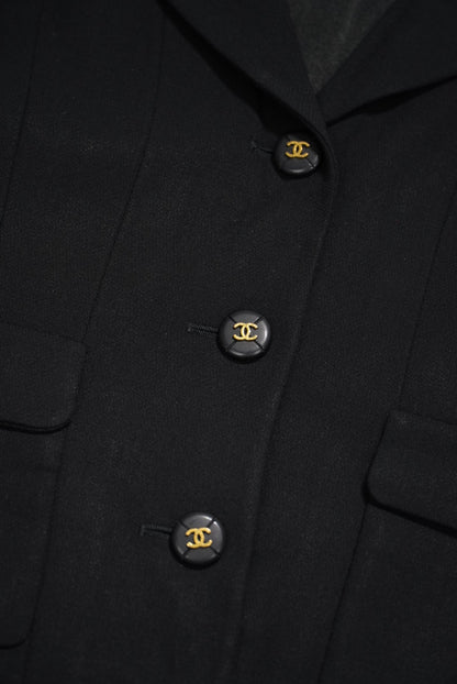 Chanel 95P CC Mark Logo Blazer Jacket