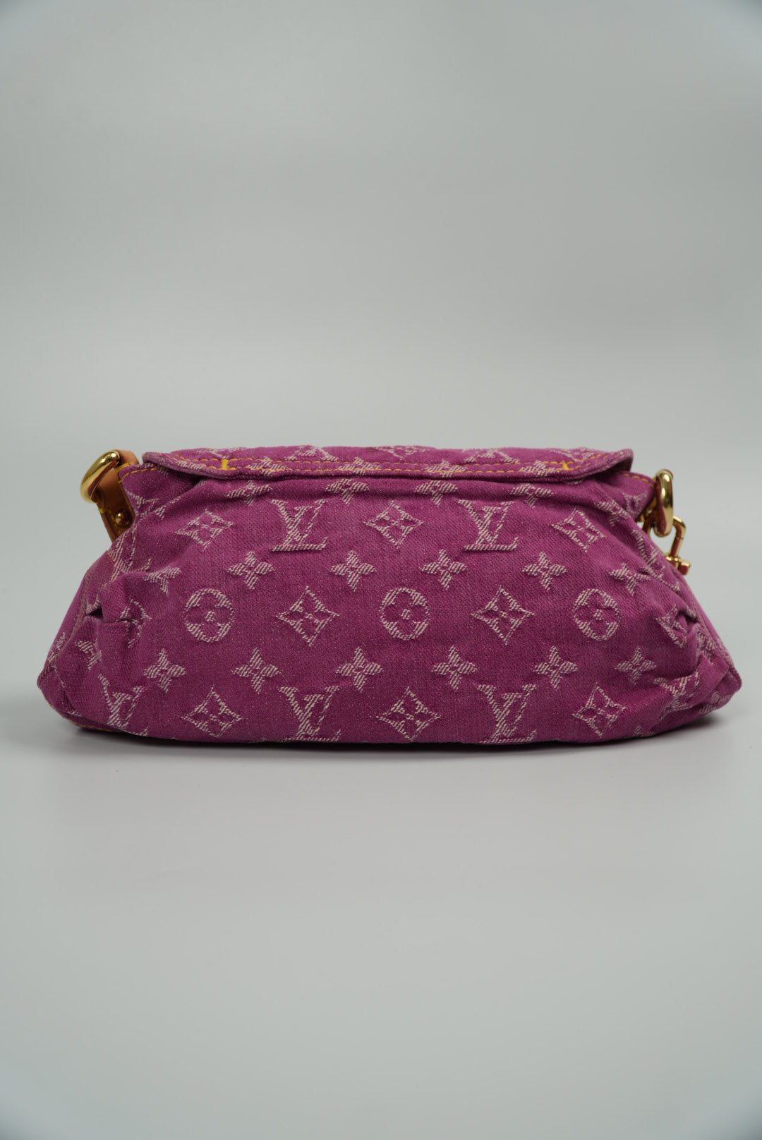 Louis Vuitton Fucsia Denim Monogram Mini Pleaty Bag
