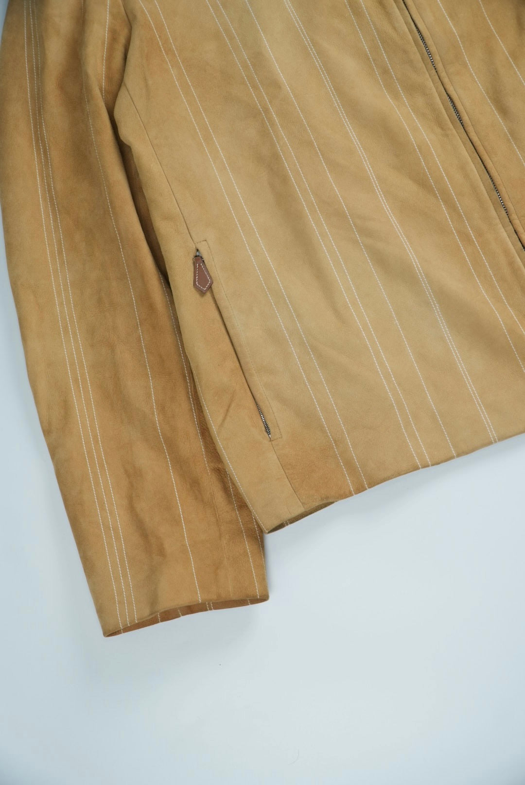 Hermes Agneau Lambskin Anino Zip Jacket