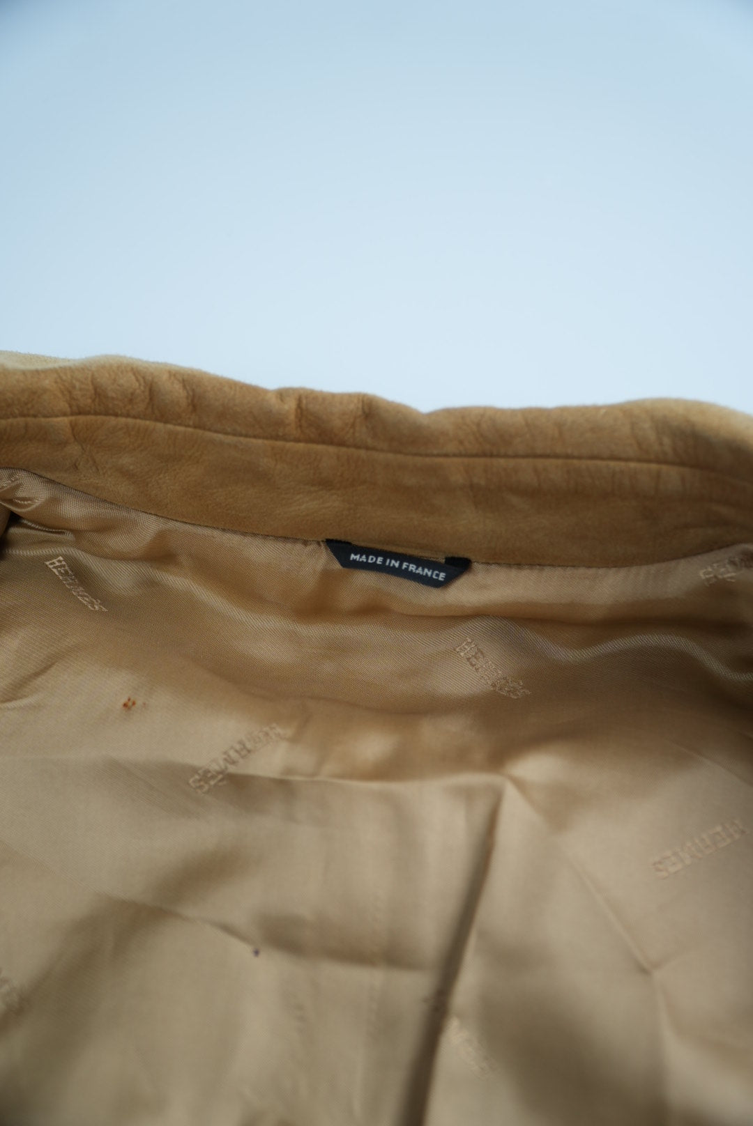 Hermes Agneau Lambskin Anino Zip Jacket