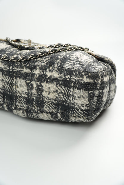 Chanel Nylon Tweed Print Flap Bag