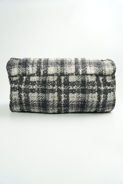 Chanel Nylon Tweed Print Flap Bag