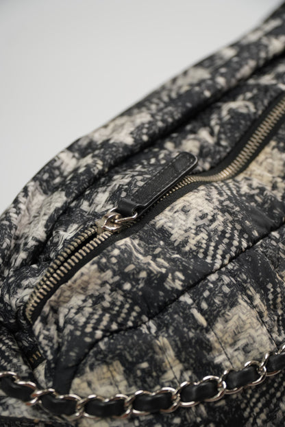 Chanel Nylon Tweed Print Flap Bag