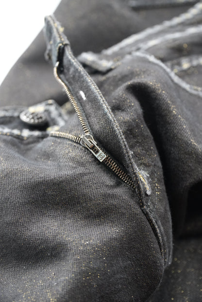 Chanel Lamé Glittered Denim Pants