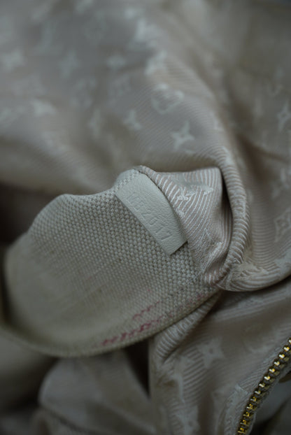 Louis Vuitton Beige Canvas Bowly Polka Dot Panama Bag